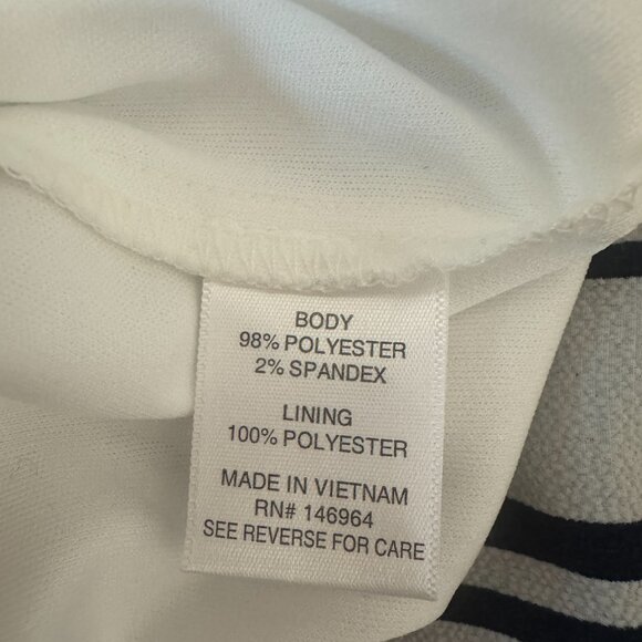 NWT Signature by Robbie Bee Dress Midi White and Black Geometric XL - Picture 4 of 5